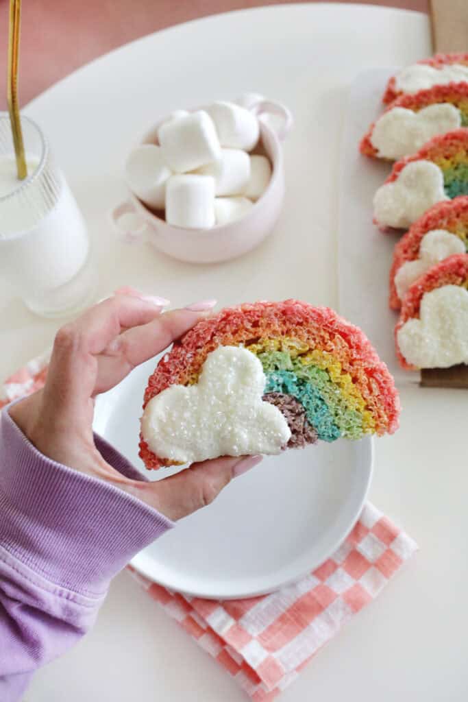 rainbow rice krispies treats