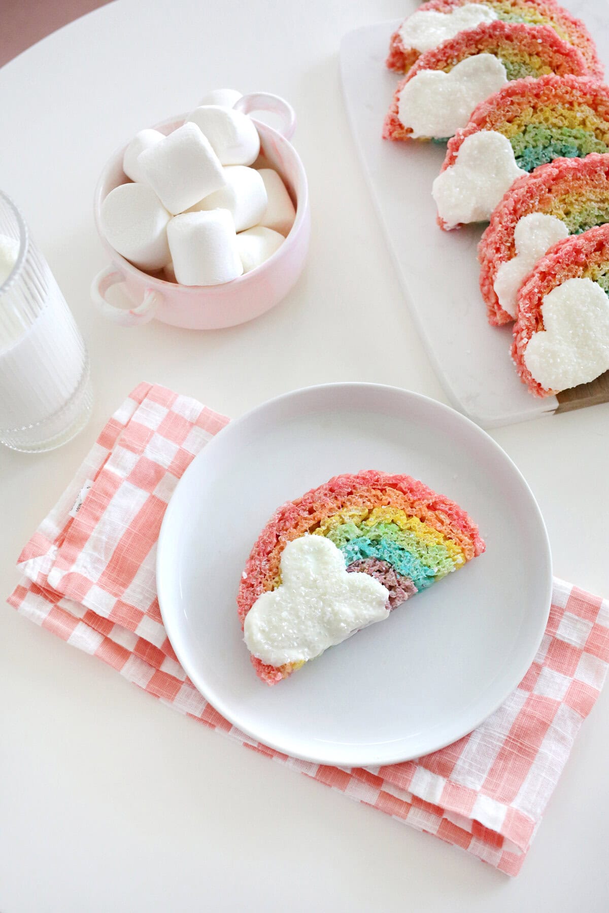 rainbow rice krispies treat