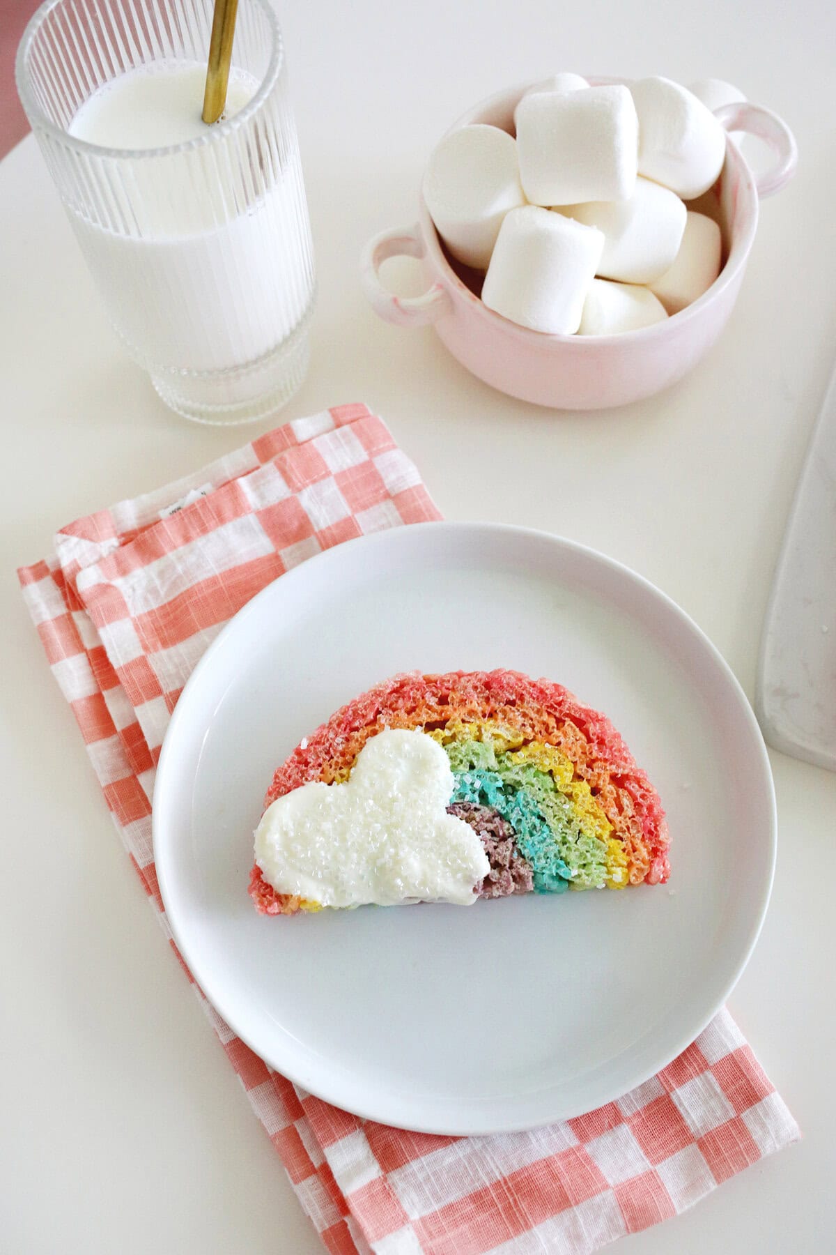 rainbow rice krispies treats