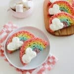 rainbow rice krispies treat