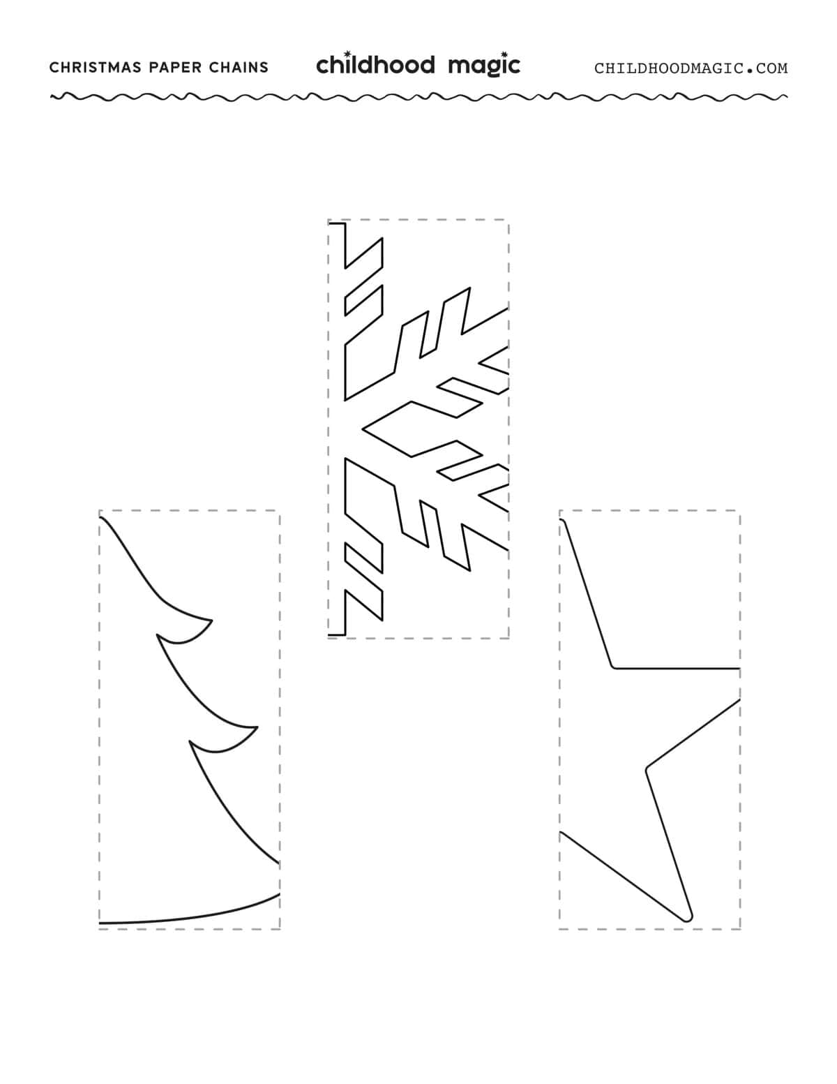 Childhood Magic Christmas paper chains printable 1 christmas paper chains- free printable - childhood magic