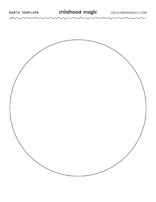 Planet Earth Printable Template - Childhood Magic