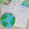 Planet Earth Printable Template - Childhood Magic
