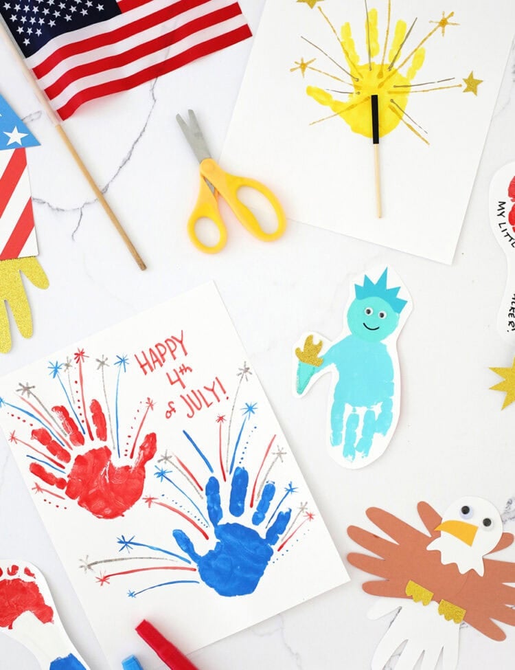fourth of july handprint crafts