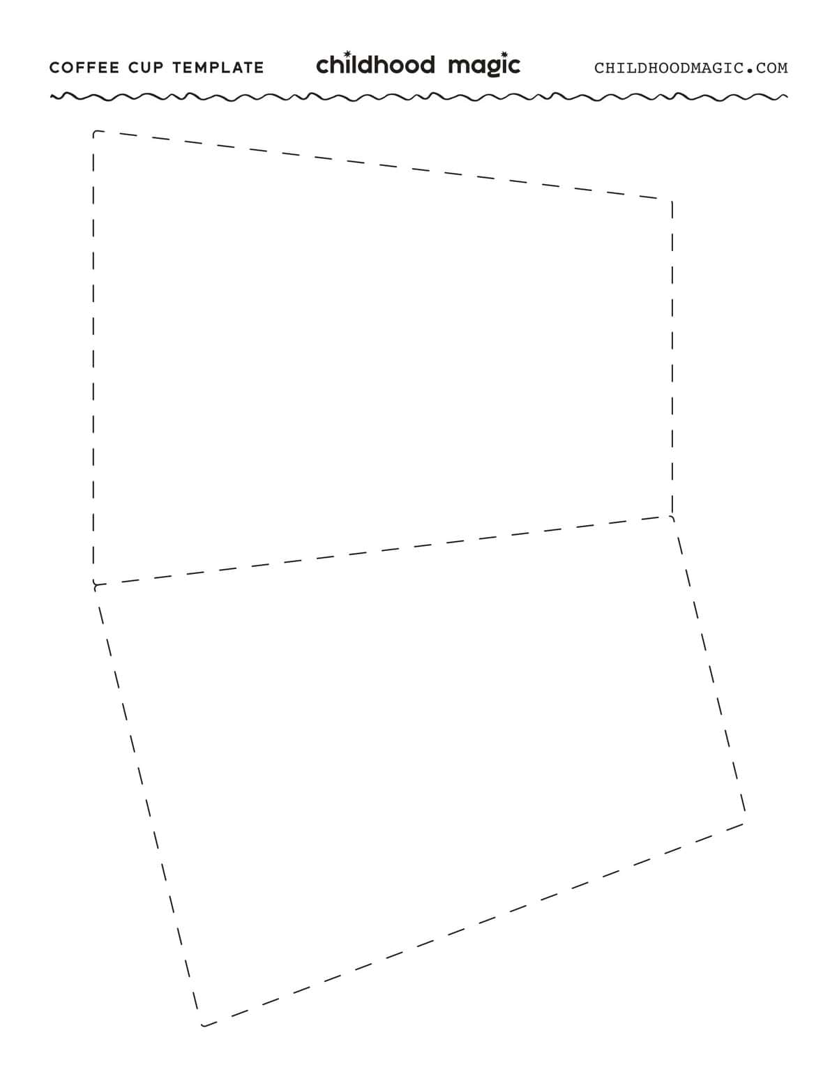Black outline of dotted lines to make a card shape.