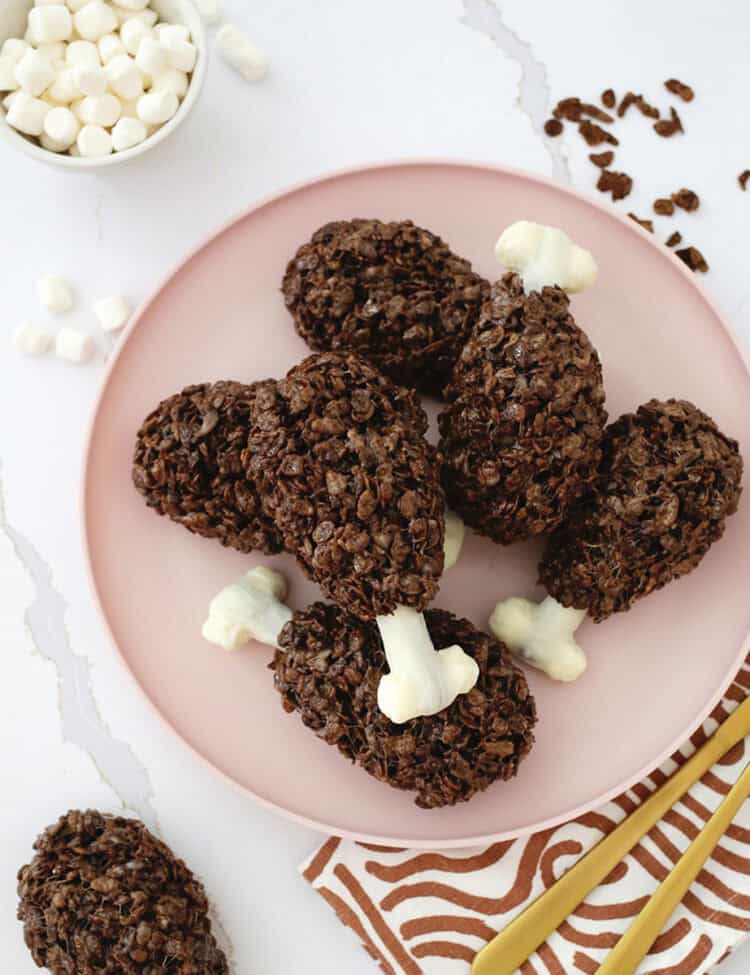 Rice Krispies turkey leg treat