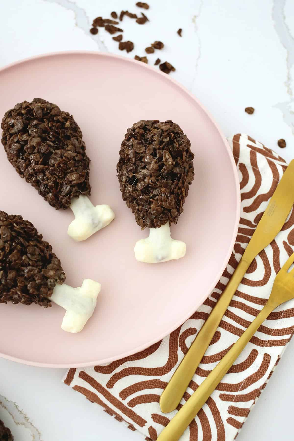 rice krispies turkey leg treat for thanksgiving