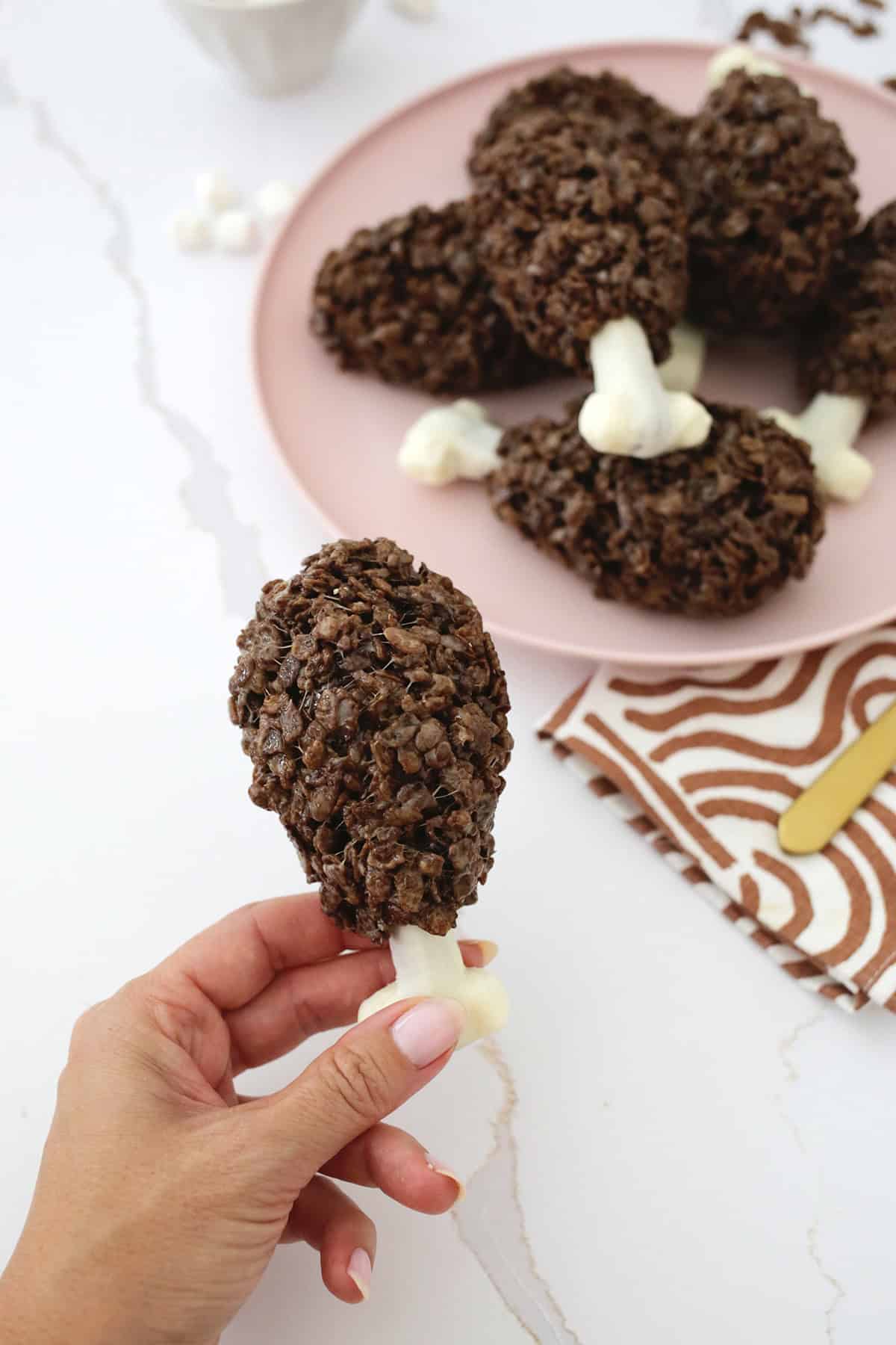 turkey leg rice krispies treats