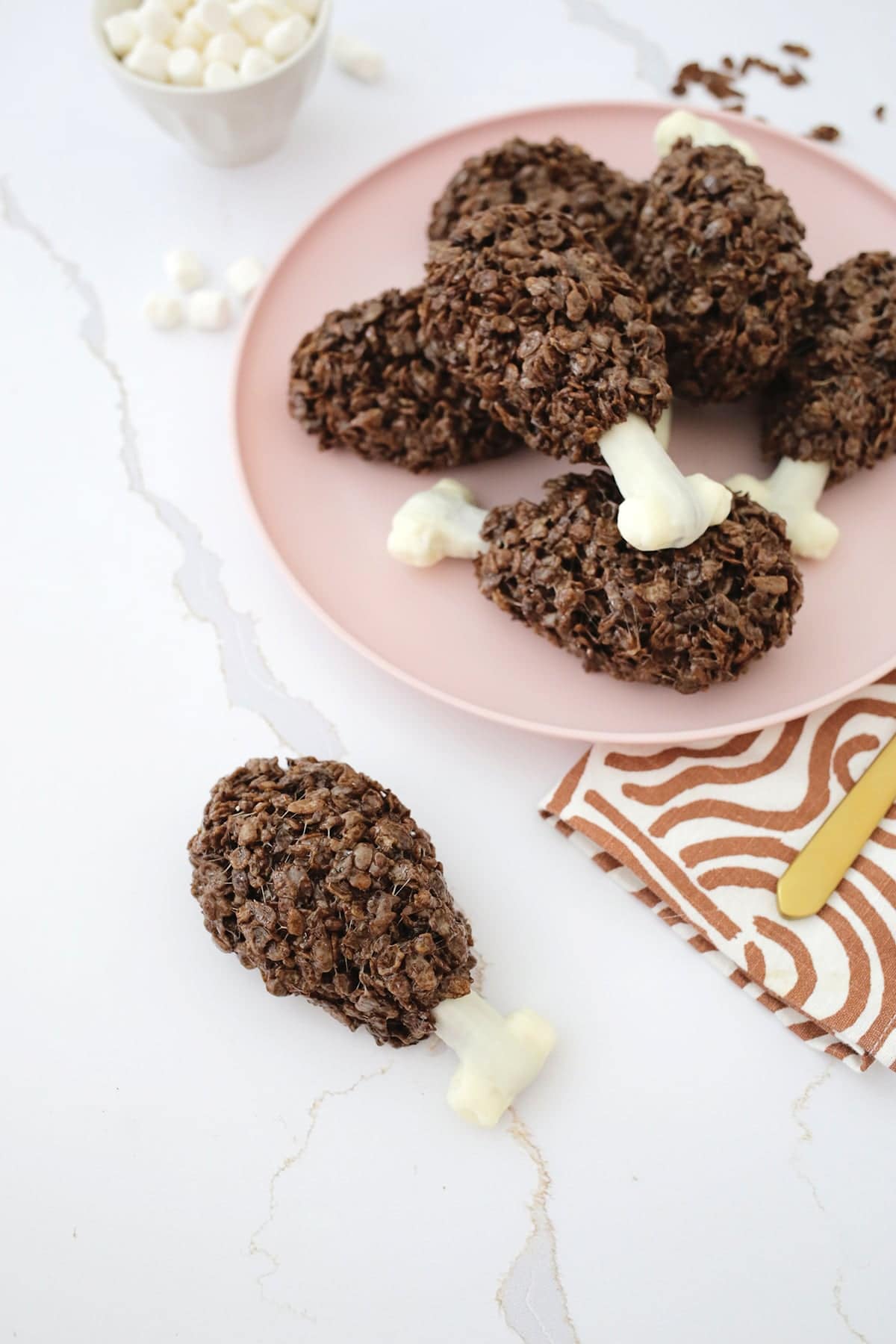 rice krispies turkey leg treat for thanksgiving