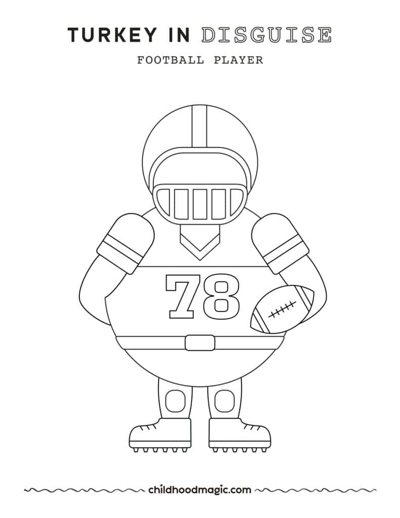 Black outline of a football uniform on a white background.